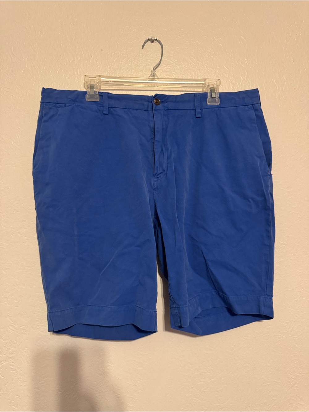 Polo by Ralph Lauren Men's Royal Blue Flat-Front Shorts